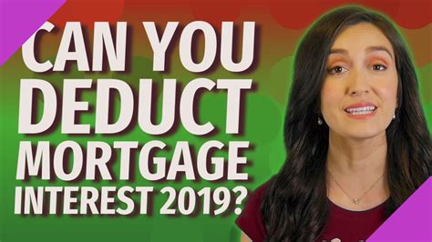 Can You Deduct Mortgage Interest 2019 Youtube