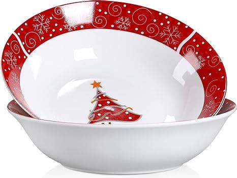 Veweet Serie Christmastree Porzellan Schalen Set Teilig Gro E