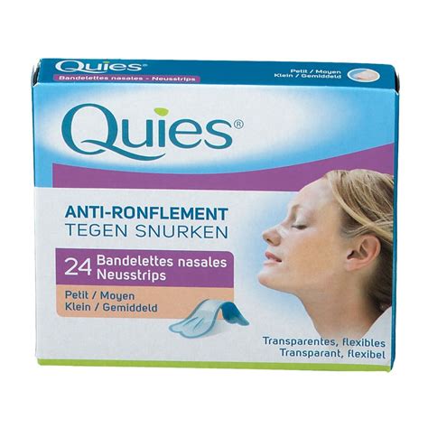 Quies Bandelettes Nasales Anti Ronflement Petit Moyen Pc S