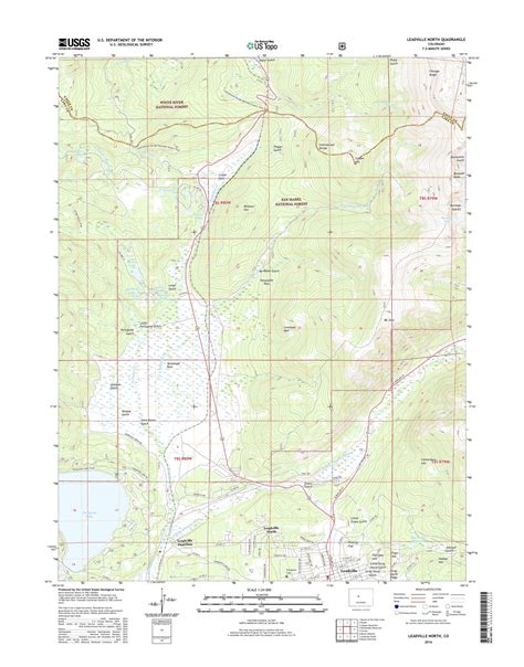 Mytopo Leadville North Colorado Usgs Quad Topo Map