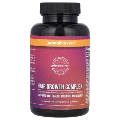 Primal Harvest Hair Growth Vitamins Hair Growth Biotin And Zinc Hair Supplement Regrowth 1