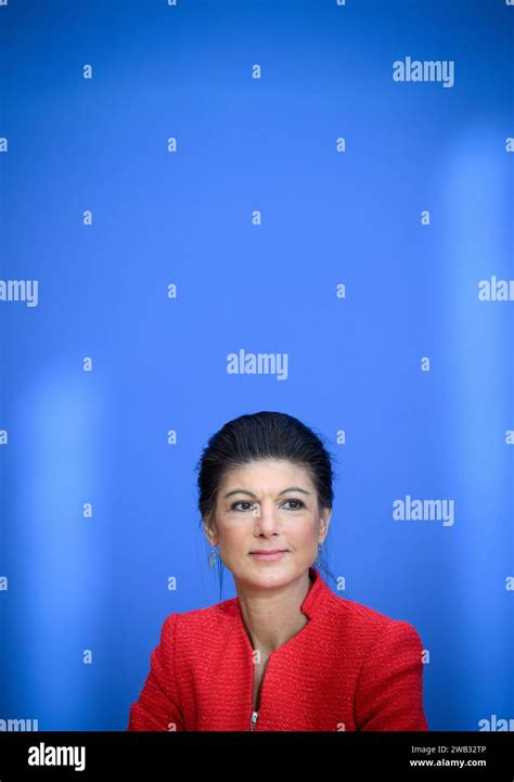 Berlino Germania 8 Gennaio 2024 Sahra Wagenknecht Siede Alla