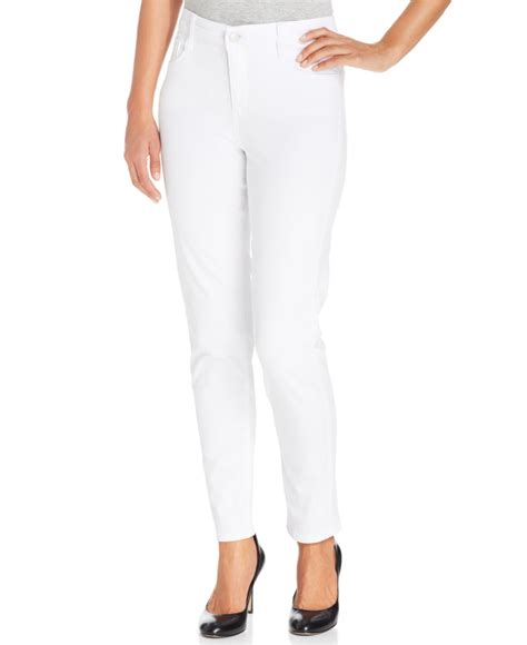 Jones New York Signature Skinny Jeans In White Lyst