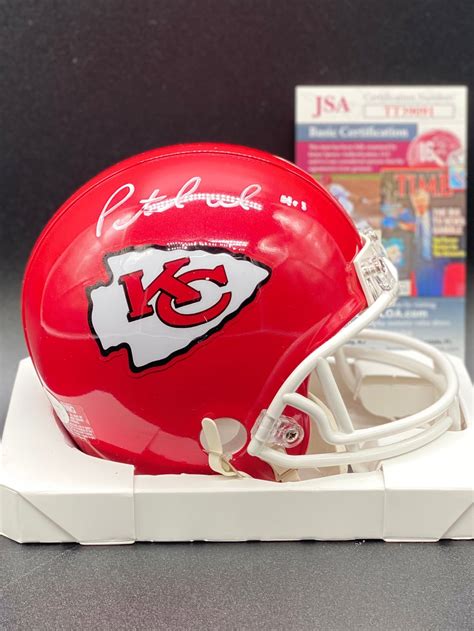 Patrick Mahomes Mini Speed Helmet ***ROOKIE SIGNATURE*** (JSA COA) – BMC Collectibles