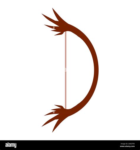 Bow For Shooting Arrow Vector Sport Illustration Vector Icon Sign