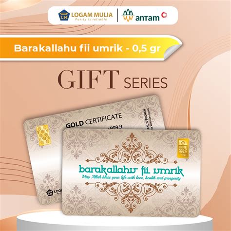 Jual Emas Antam Lm Gift Series Barakallahu Fii Umrik Gr Shopee