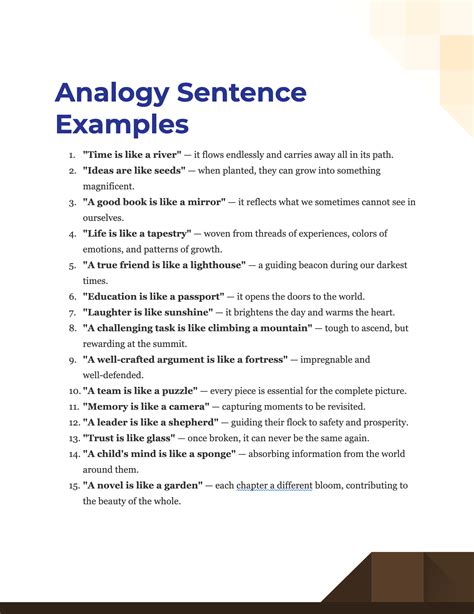 Analogy Sentence - 100+ Examples, How to Write, Tips