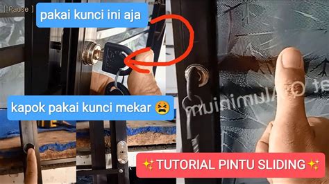 Cara Memasang Kunci Pintu Lemari Sliding Edisi Kapok Pakai Kunci Mekar Youtube