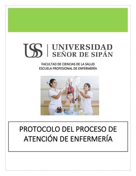 Protocolo Del Proceso De Atención De Enfermería En Paciente Con