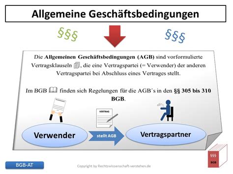 Was Sind Allgemeine Gesch Ftsbedingungen B Rgerliches Gesetzbuches Bgb