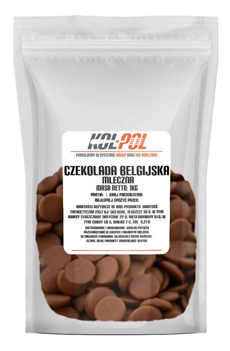 KP CZEKOLADA BELGIJSKA 34 MLECZNA 1kg Fontann 10959689044