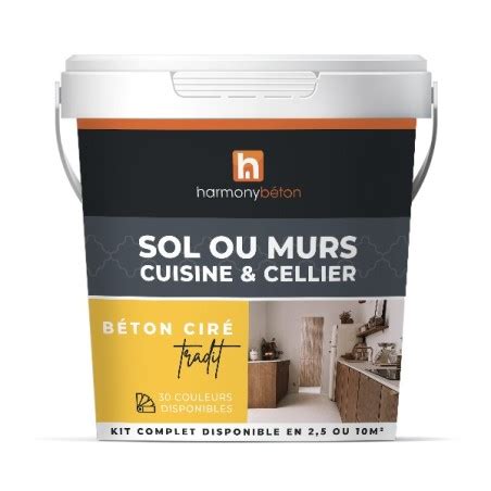 Kit Béton ciré XXL pour Sol ou Murs de Cuisine Cellier