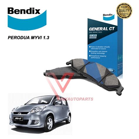 Bendix Front Brake Pad Perodua Myvi Db Gct Shopee Malaysia