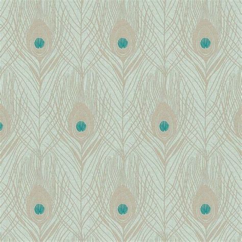 Peacock Feather Wallpaper By Galerie AC60005