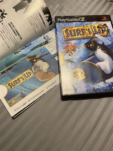 Bought a used copy of the Surf’s Up video game and it came with a movie ticket! : mildlyinteresting