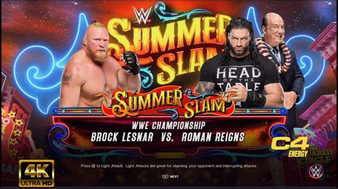 Wwe 2k23 Brock Lesnar 🆚 Roman Reigns Last Man Standing 🤯🤯🤯 Full