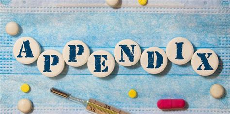 Appendix Word Made With Wooden Blocks Concept Stock Image Image Of