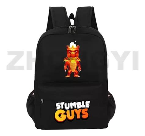 Mochila Escolar Anime Stumble Guys Para Estudiantes Universi Meses