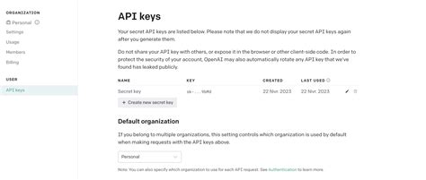 Comment obtenir une clé API OpenAI