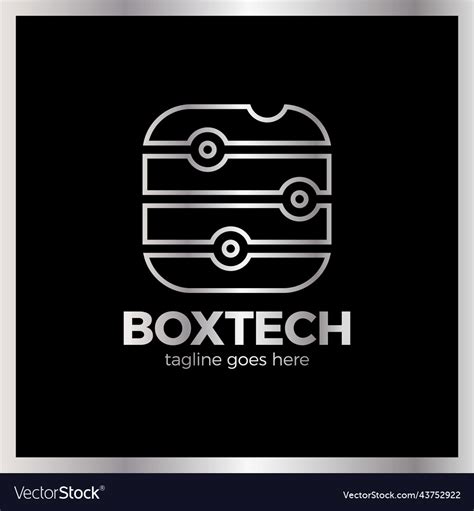 Box Tech Logo Royalty Free Vector Image Vectorstock