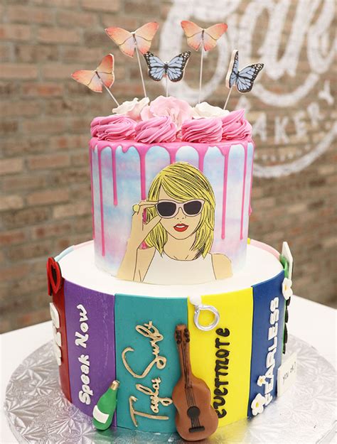 Taylor Swift Two Tier Cake