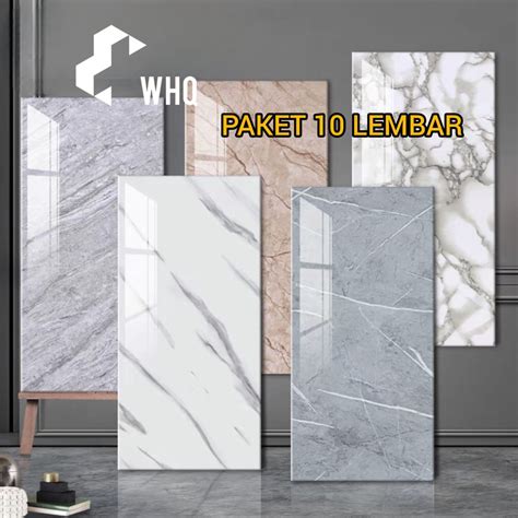 Jual Paket Lembar Wallpaperfoam Marmer Dinding Vinyl Marble X