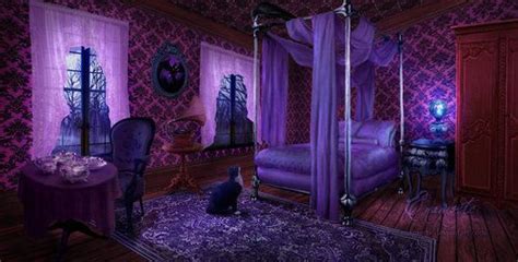 Purple Gothic Bedroom