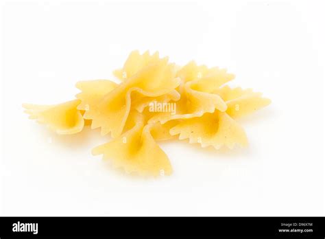 Uncooked Dry Bow Tie Pasta Stock Photo Alamy