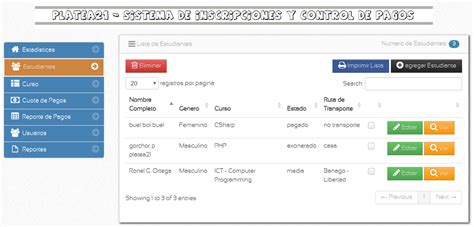 C Digo De Php Sistema De Inscripci N Con Control De Pagos En Php Con