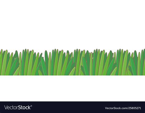 Green Grass Border Royalty Free Vector Image Vectorstock