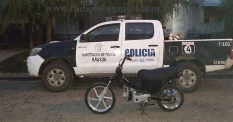 Polic A De Rawson Recuper Moto Robada Ayer En Chacabuco