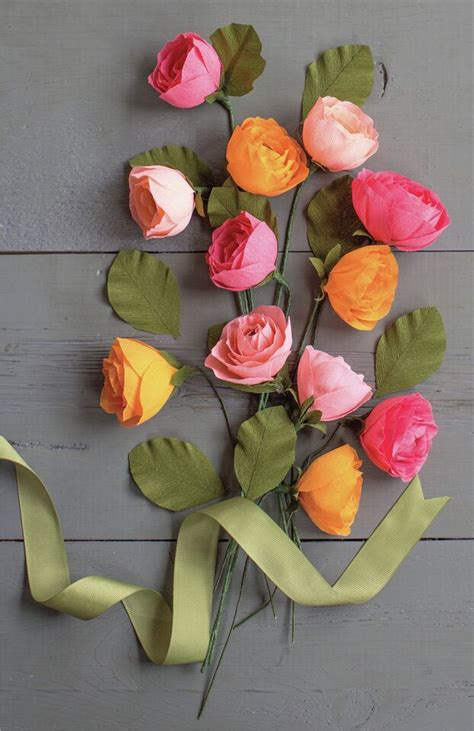 Lia Griffith Crepe Paper Flower Kit Ranunculus Lg Ebay