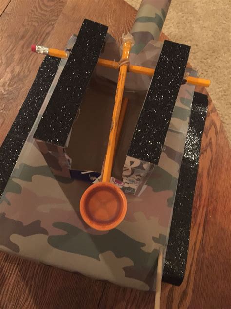 Jonahs Simple Machine 3rd Grade Project The Army Tank Lever