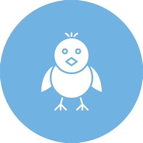 Front Facing Baby Chick Icon Vector Image Suitable For Mobile Apps