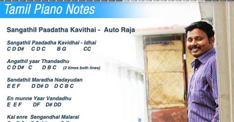 Tamil Piano Notes: Sangathil Padatha Kavithai - Auto Raja