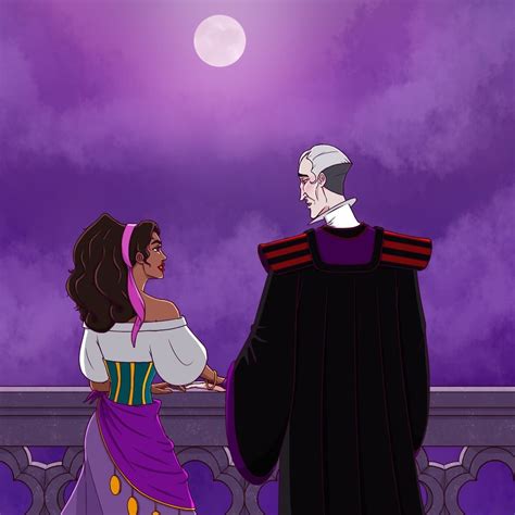 Frollo Y Esmeralda Love Dibujos Kawaii Villanos De Disney Disney