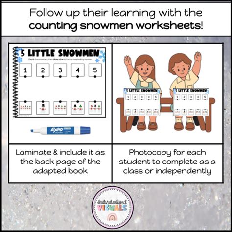 5 Little Snowmen Activity — Individualized Visuals