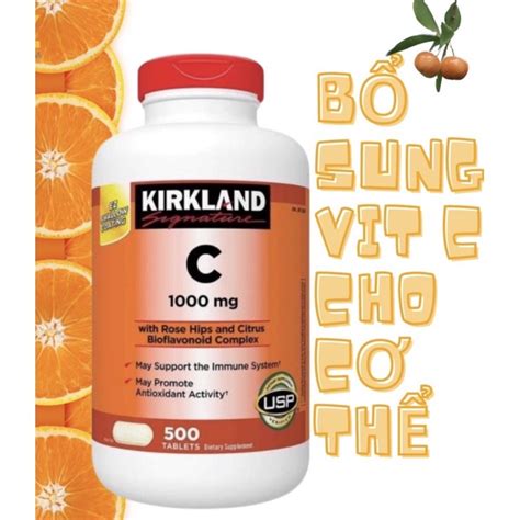 Mua Viên uống Bổ sung Vitamin C Kirkland Signature 1000mg 500 viên