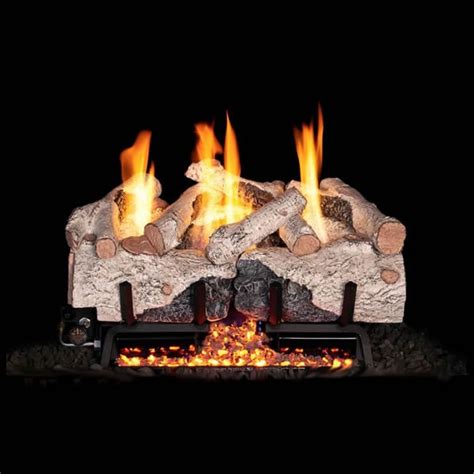 Real Fyre Charred Alpine Birch Ventless Gas Log Set Woodland Direct