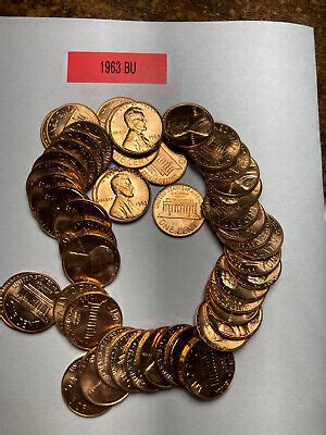 P Bu Lincoln Memorial Cent Penny Roll Coins Ebay