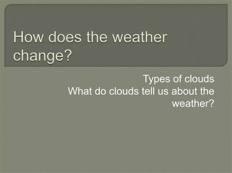 Types Of Clouds Ppt