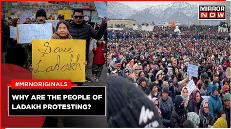 Ladakh Protest Thousands Protest In Freezing Temperature Whats The