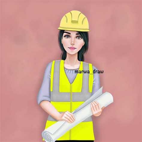 صور رسم بنات كرتون رمزيات رسومات انمي للانستقرام Engineer Cartoon