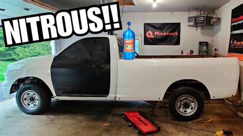 Diesel Nitrous Install On The 2000hp Cummins Drag Truck Youtube