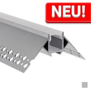 LED Alu Unterputz Eckprofil für 8 mm LED Streifen mit einklickbarer