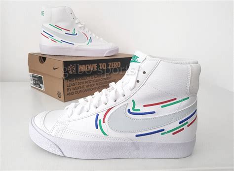 Nike Blazer Mid Nn Gs White Multi Color Gr E Wei Fb