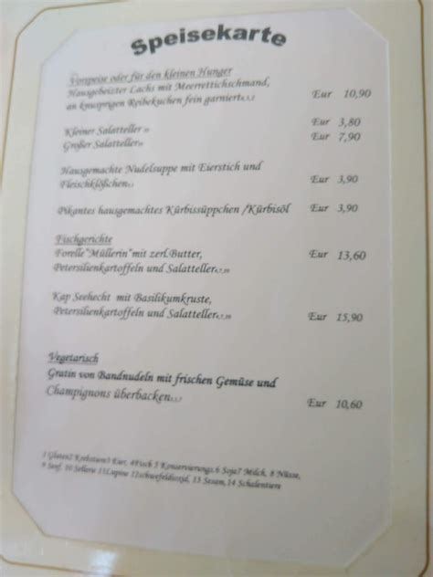 Speisekarte Von Landgasthaus Eckerkrug Restaurant Bad Harzburg