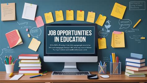 job opportunities  education teachers guide