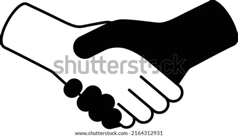 Shaking Hands White Background Vector Illustration Stock Vector ...