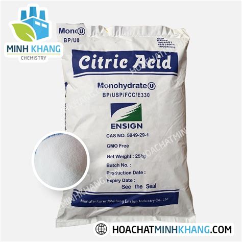 Acid Citric Monohydrate Weifeng C6h8o7 Hoá Chất Minh Khang